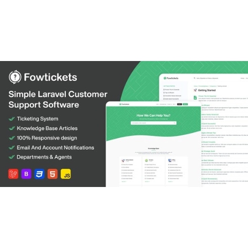 Fowtickets – Biletleme Sistemi ve Bilgi Tabanı ile Basit Müşteri Destek Yazılımı