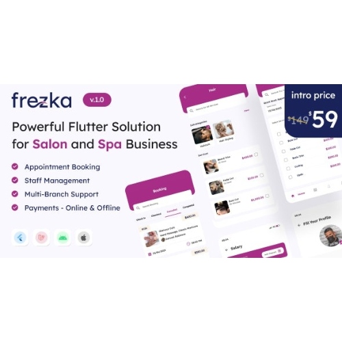 Frezka – Flutter + Laravel'de Hepsi Bir Arada Salon ve Spa İş Çözümü
