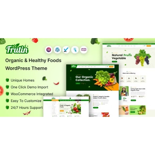 Frutin – Organik ve Sağlıklı Gıda WordPress Teması