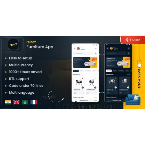 Fuzzy – E-ticaret Flutter Ui KIt Şablonu