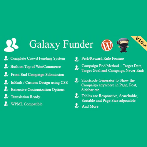Galaxy Funder – WooCommerce Kitlesel Fonlama Sistemi