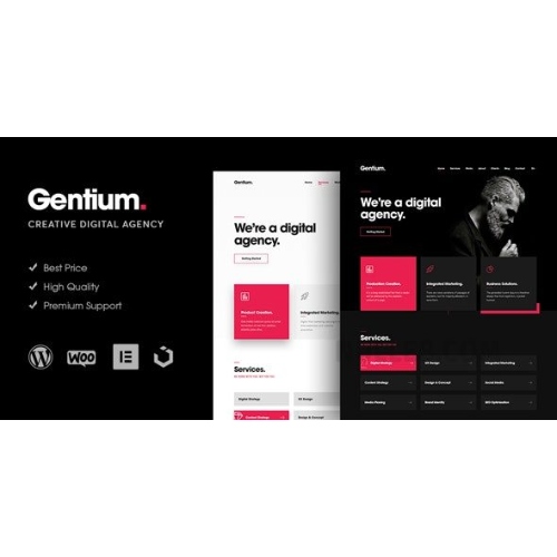 Gentium – Yaratıcı Bir Dijital Ajans WordPress Teması