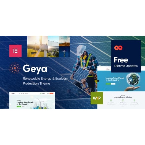 Geya – Yenilenebilir Enerji ve Ekoloji Koruması WordPress Teması