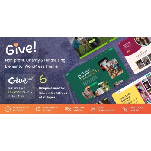 Give – STK ve Hayır Kurumu WordPress Teması