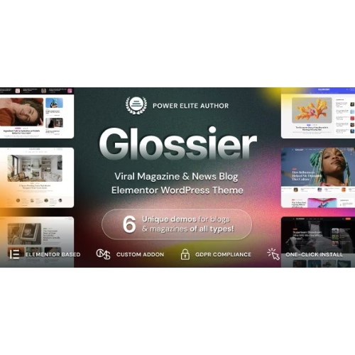 Glossier – Gazete ve Viral Dergi WordPress Teması Glossier – Gazete ve Viral Dergi WordPress Teması - Görsel 1