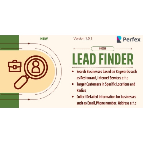 Perfex CRM için Google Lead Finder modülü