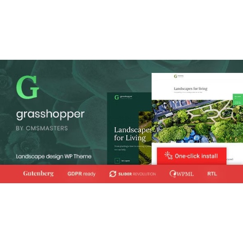 Grasshopper – Peyzaj Tasarımı ve Bahçe Hizmetleri WP Teması