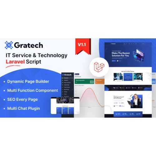 Gratech – Bileşen Sayfa Oluşturucuyla BT Hizmeti ve Teknolojisi