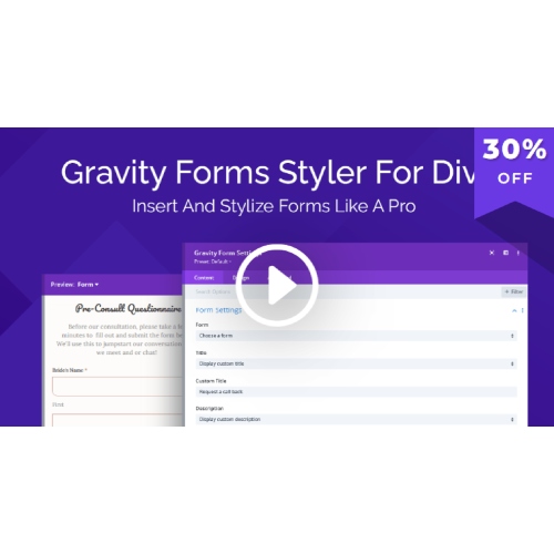 Gravity Forms Divi İçin Şekillendirici – [Wpzone]