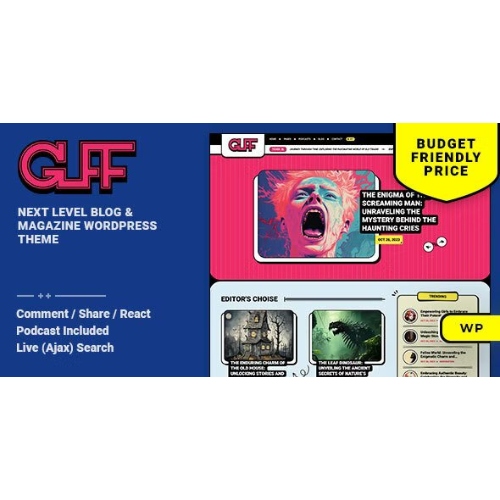 Guff – Kişisel Blog ve Dergi WordPress Teması
