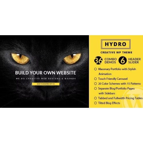 HYDRO – Tek Sayfa Portföy WordPress Teması