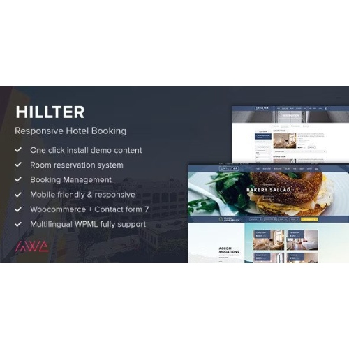Hillter – WordPress için Duyarlı Otel Rezervasyonu