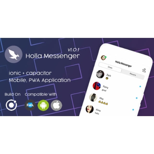 Holla Messenger – Ionic 6 – Pwa Mobil Uygulaması
