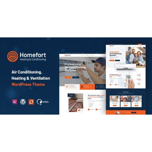 Homefort – Klima ve Isıtma WordPress Teması + RTL