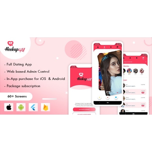 Hookup4u – Yönetici ile Tam Bir Flutter Tabanlı Arkadaşlık Uygulaması | Tinder Klonu