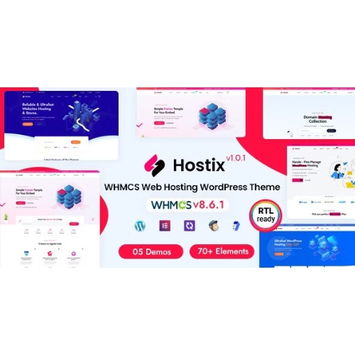 Hostix – WHMCS WordPress Temasını Barındırma