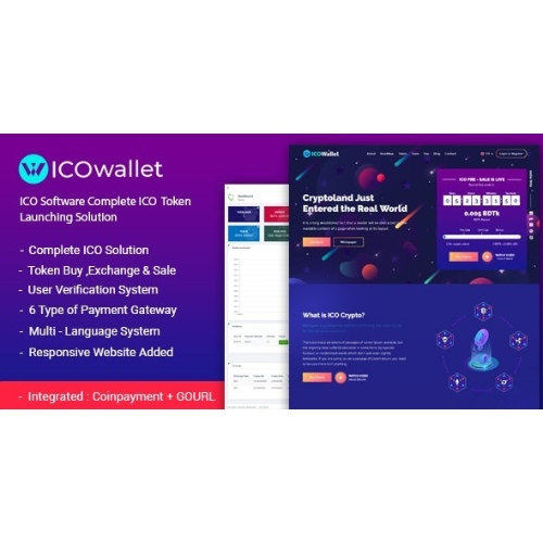 ICOWallet- ICO Komut Dosyası | Eksiksiz ICO Yazılımı ve Token Başlatma Çözümü