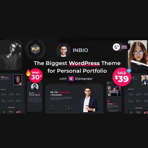 InBio – Kişisel Portföy WordPress Teması