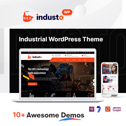Industo – Fabrika ve Endüstri WordPress Teması