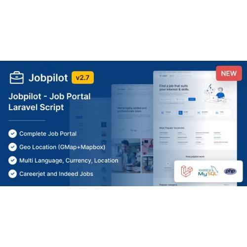 Jobpilot – İş Portalı Laravel Komut Dosyası