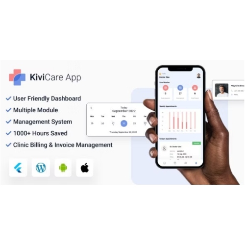 KiviCare Flutter 3.x Uygulaması – Klinik ve Hasta Yönetim Sistemi