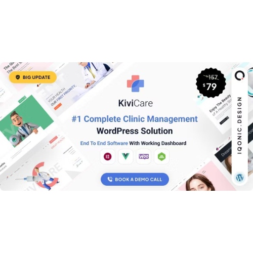 KiviCare – Tıbbi Klinik ve Hasta Yönetimi WordPress Çözümü