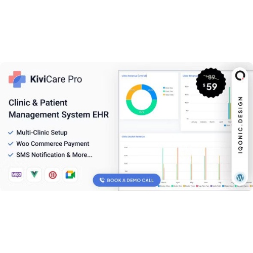 KiviCare Pro – Klinik ve Hasta Yönetim Sistemi EHR (Eklenti)