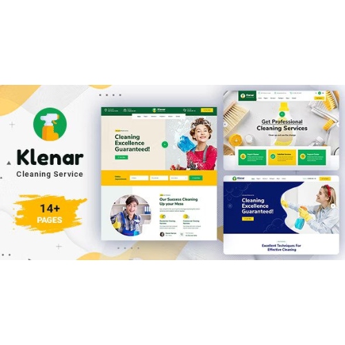Klenar – Temizlik Hizmetleri WordPress Teması + RTL