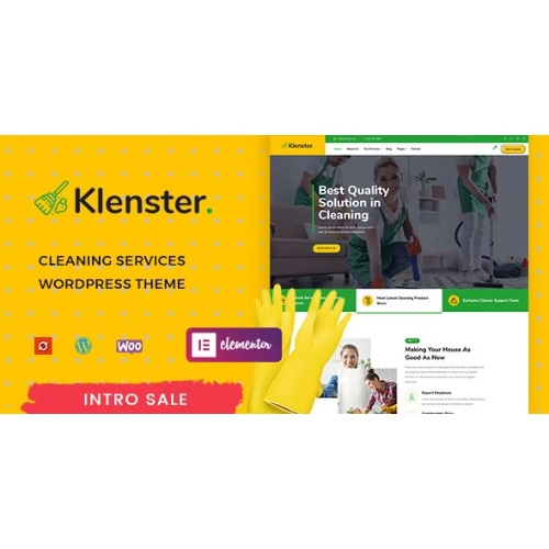 Klenster – Temizlik Hizmetleri WordPress Teması