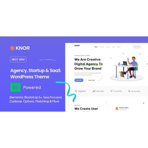 Knor – Dijital Ajans WordPress Teması Knor – Dijital Ajans WordPress Teması - Görsel 1