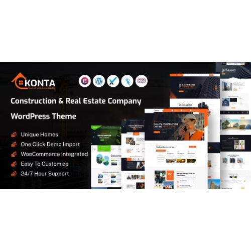 Konta – İnşaat ve Emlak Şirketi WordPress Teması
