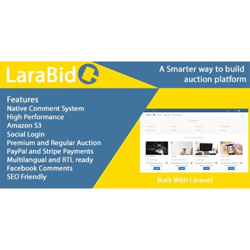 LaraBid – Bir Laravel PHP Açık Artırma Platformu