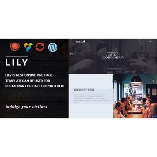 Zambak | Tek Sayfa Restoran WordPress Teması