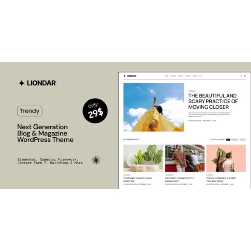 Liondar – Modern Dergi Teması