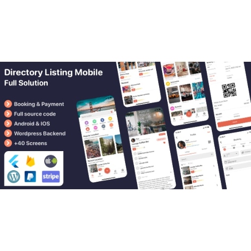 Listar FluxPro – Flutter mobil dizin listeleme ve rezervasyon – WordPress Arka Uç