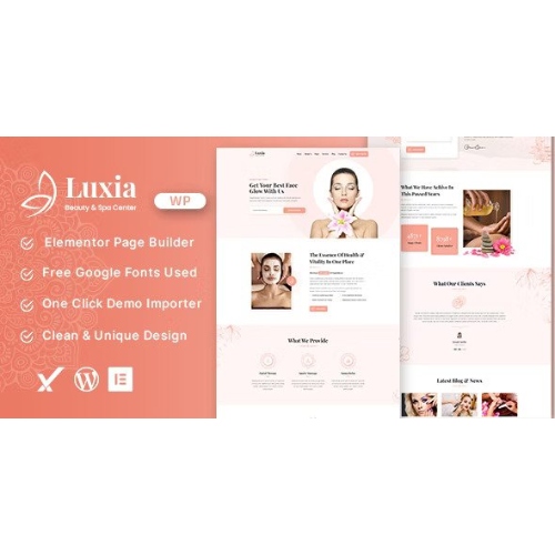Luxia Güzellik ve Spa Merkezi WordPress Teması