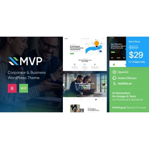 MVP – Finans WordPress Teması