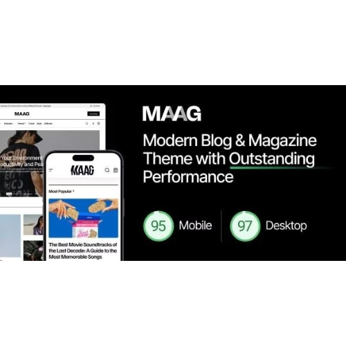 Maag – Olağanüstü Performansa Sahip Modern Blog ve Dergi Teması