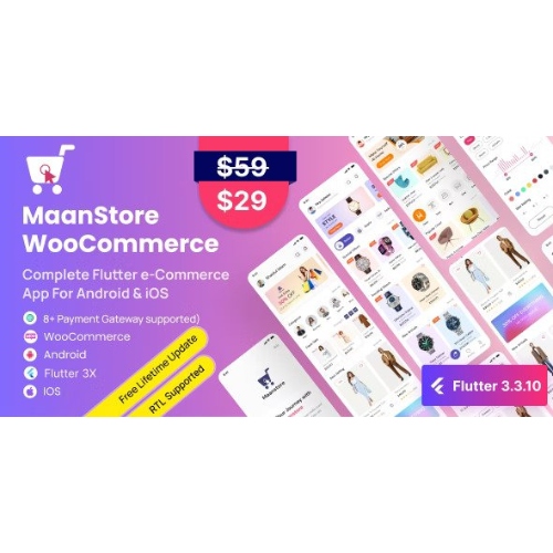 MaanStore – Flutter e-Ticaret Tam Uygulaması (Android ve iOS)