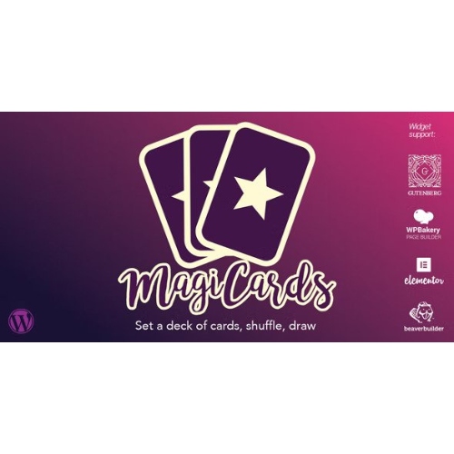 MagiCard'lar – karıştırılacak kart desteleri | WP eklentisi