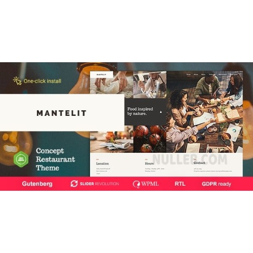 Mantelit – Yemek Teslimatı ve Restoran WordPress Teması