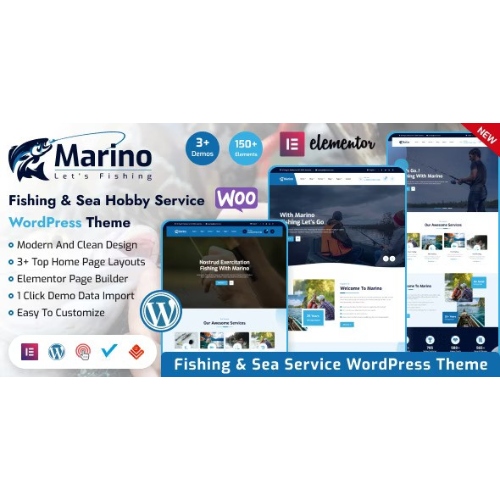 Marino – Balık Tutma ve Deniz Hobi WordPress Teması