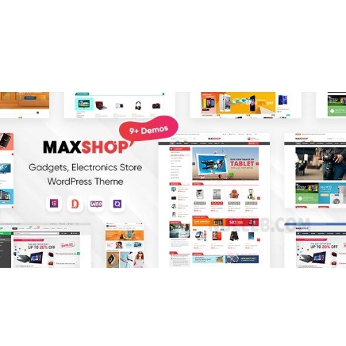 MaxShop – Elektronik Mağazası Elementor WooCommerce WordPress Teması (9+ Ana Sayfa, 2+ Mobil Düzen)