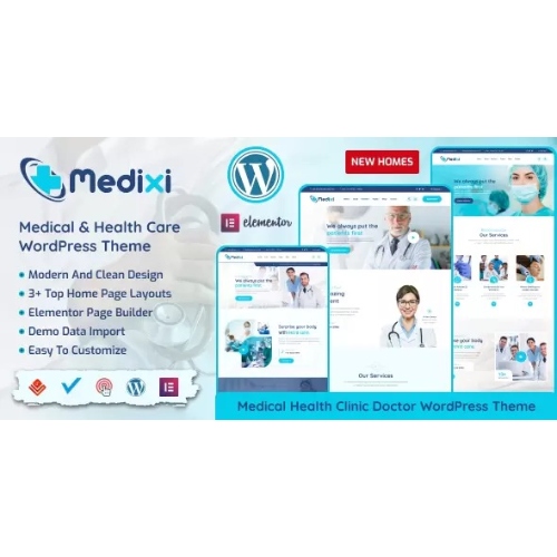 Medixi – Doktor ve Tıbbi Bakım WordPress Teması
