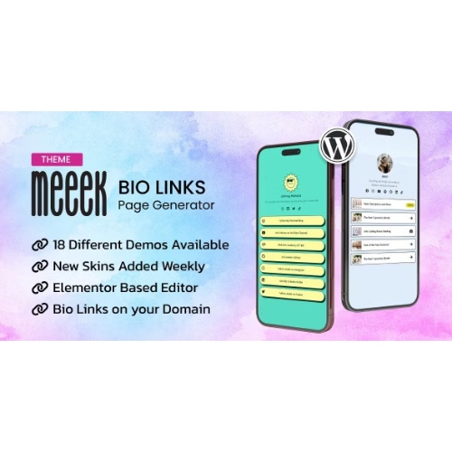 Meeek – Bio Links Builder Teması