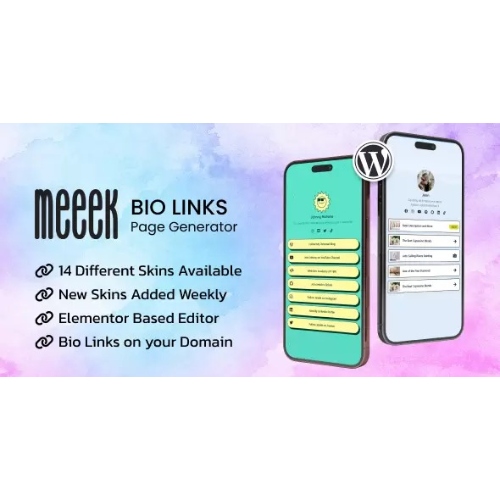 Meeek – WordPress için Elementor Biyo Bağlantı Oluşturucu