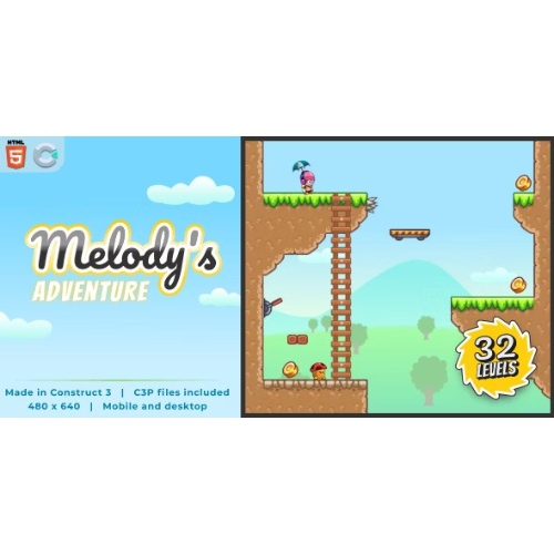 Melody's Adventure – HTML5 Platform oyunu