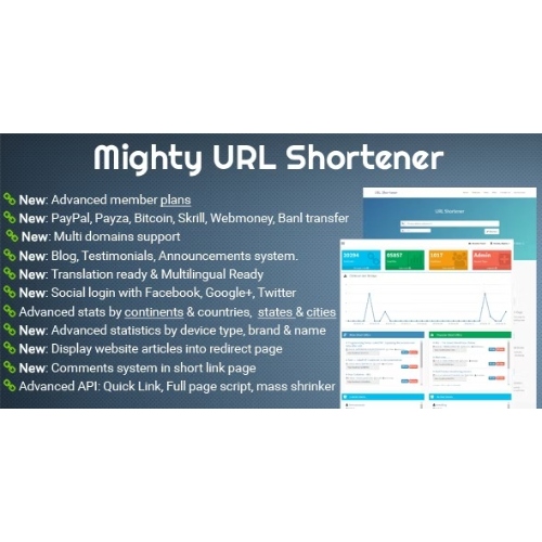 Güçlü URL Kısaltıcı | Kısa URL Komut Dosyası