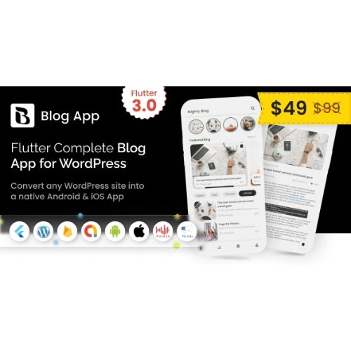 MightyBlogger – WordPress ile Flutter çok amaçlı blogger uygulaması