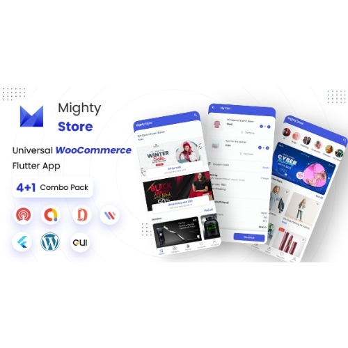 MightyStore WooCommerce – Flutter E-ticaret Tam Uygulaması